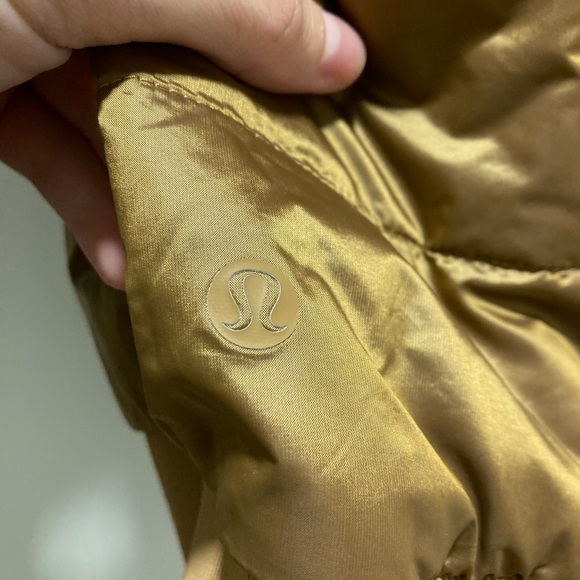 Gold Quilted Bomber Jacket lululemon - Picture 5 of 6